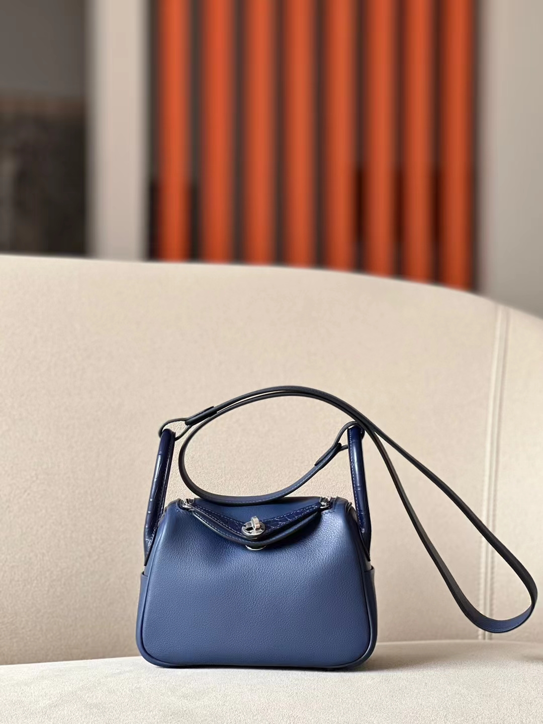 New Color 3P Lagon Blue Swift Leather Hermes Lindy Bag 30cm Silver Hardware  — Hermes Crocodile Birkin…